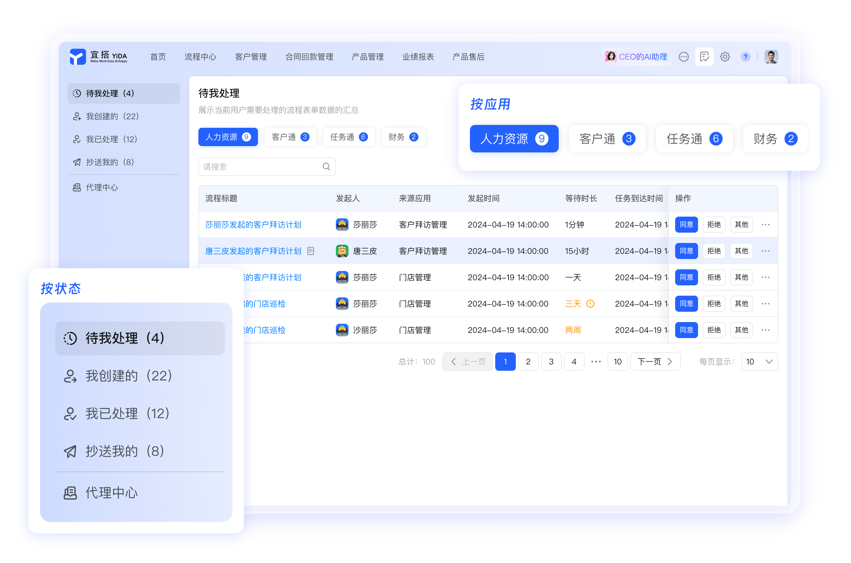 钉钉统一待办界面